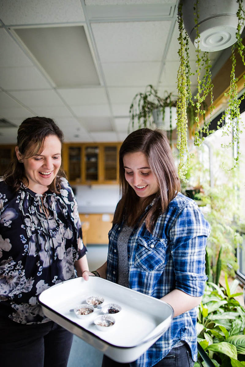 Dr. Erin Fraser with Darrian Washinger.